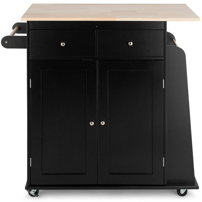 Gracie Oaks Dacula Wood Kitchen Island & Reviews Wayfair Canada